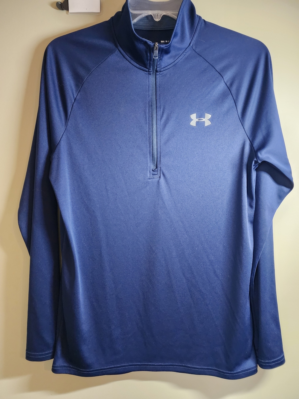Under Armour Men's Blue Quarter-Zip Performance Pullover Small